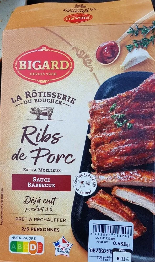 Ribs de Porc Sauce Barbecue