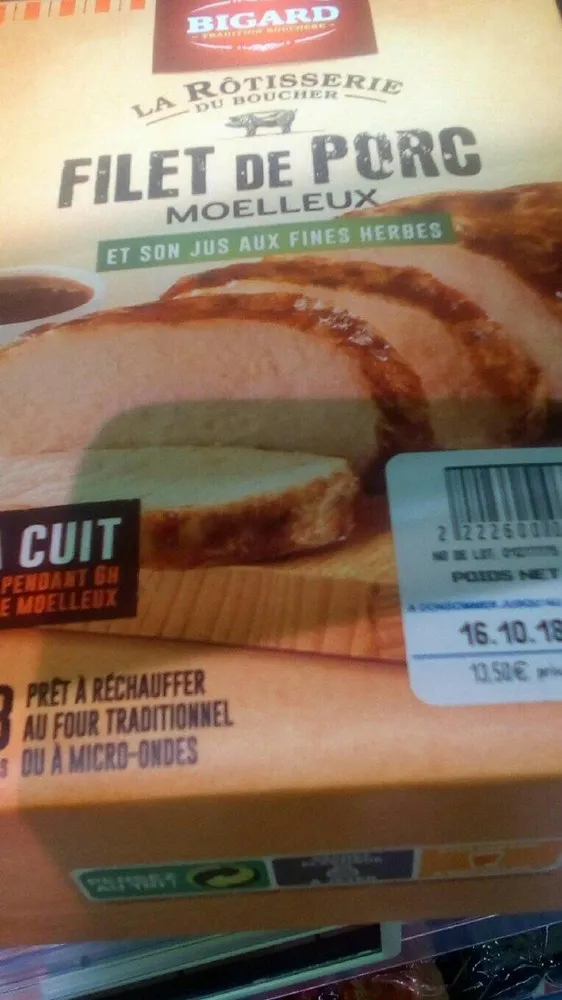 Filet de porc et son jus