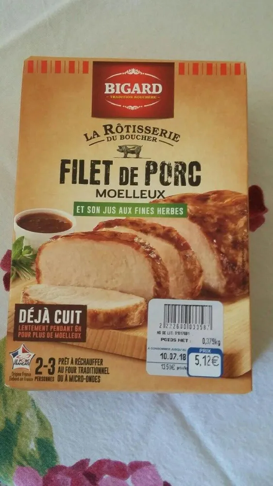 Filet de porc la rôtisserie