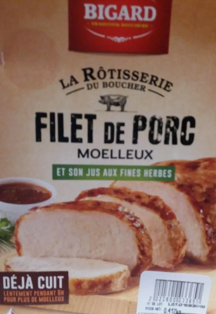Filet de porc moelleux