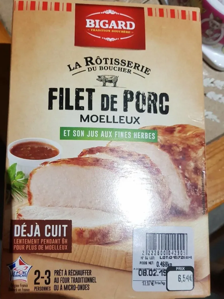 Filet de porc moelleux