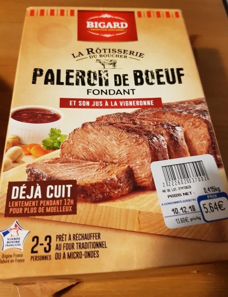 Paleron de boeuf