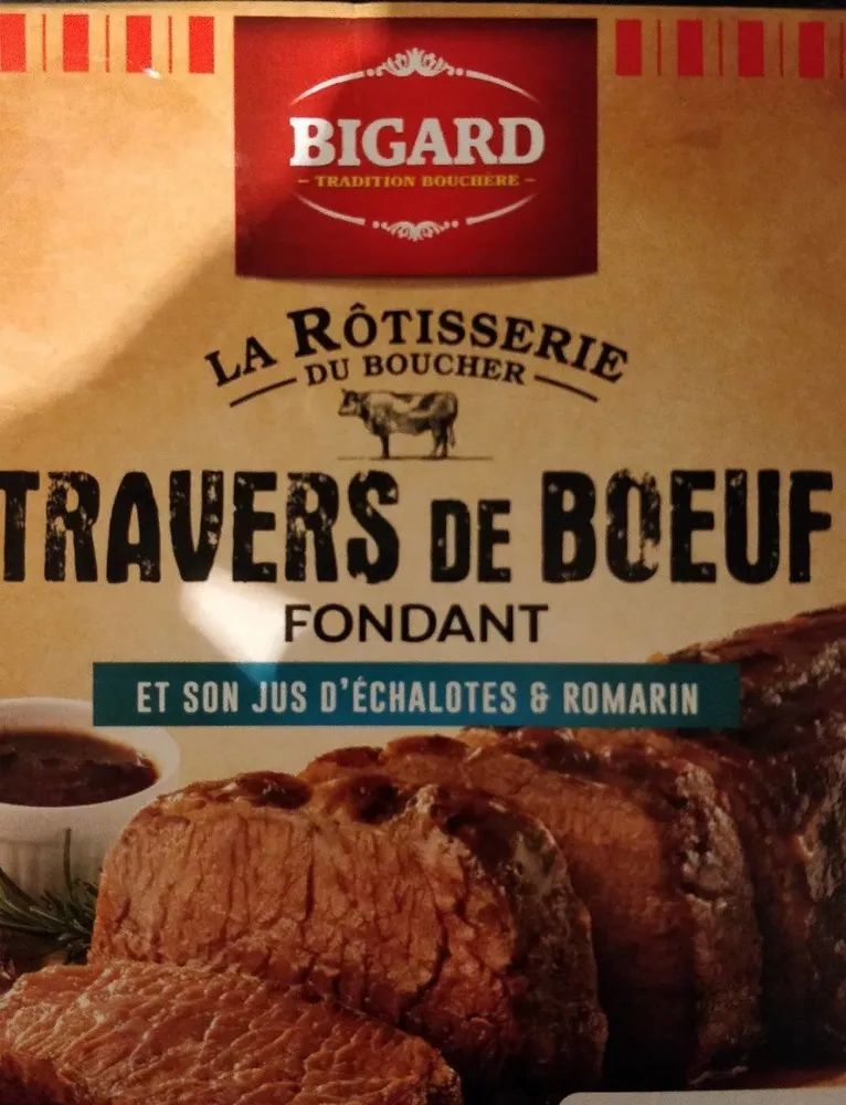 Travers de boeuf  fondant et son jus d'echalotes et romarin
