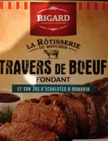 Travers de boeuf  fondant et son jus d'echalotes et romarin