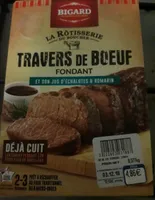 Travers de boeuf jus échalote et romarin