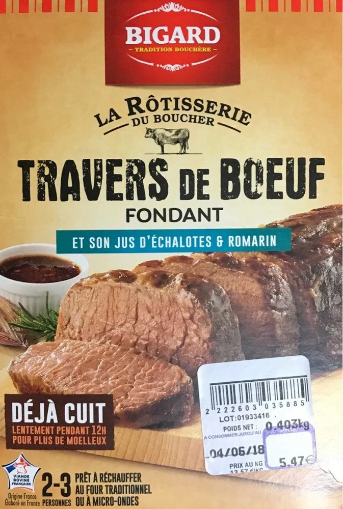 Travers de boeuf