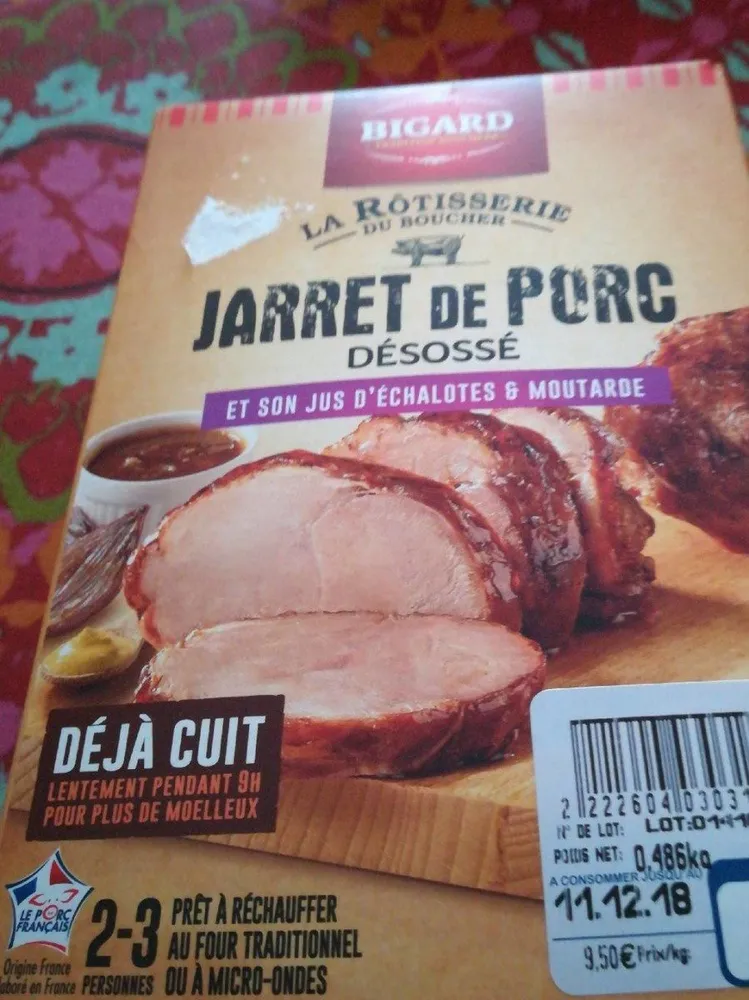 Jarret de porc désossé