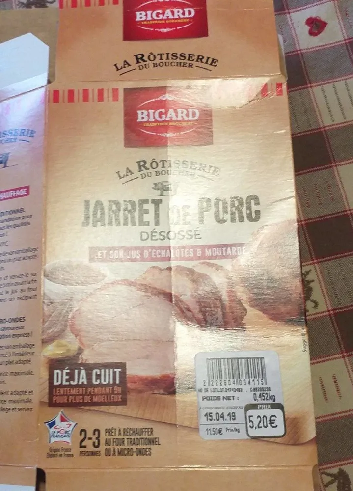 Jarret de porc desossé