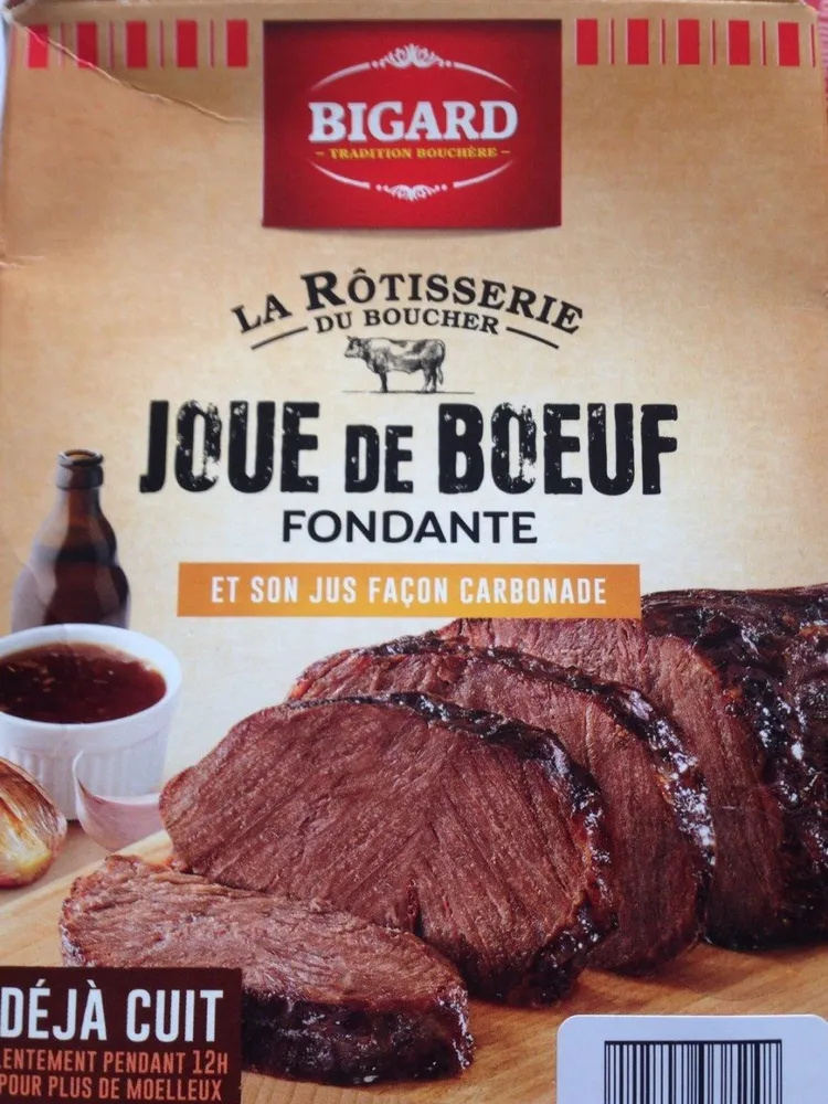 Joue de boeuf et son jus carbonade