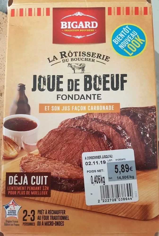 Joue de Boeuf fondante