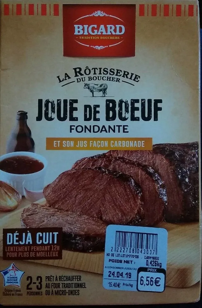 Joue de bœuf fondante