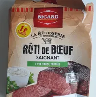 Rôti de boeuf saignant et sa sauve tartare