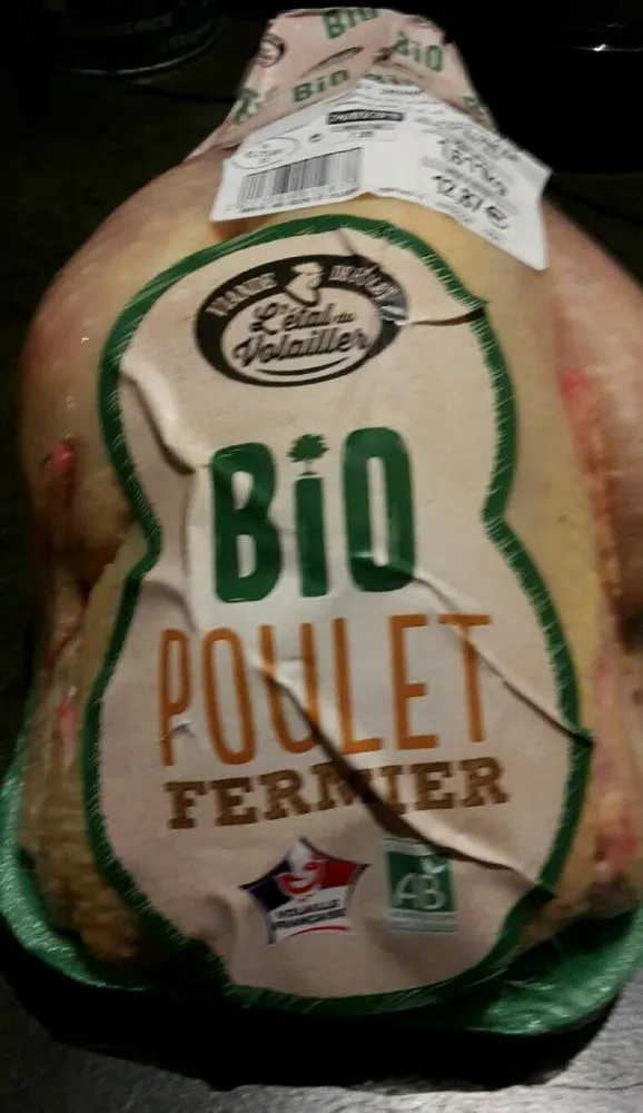 Poulet jaune bio