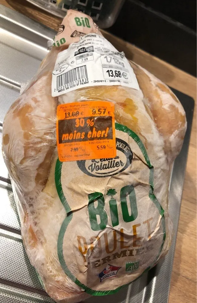 Poulet fermier bio