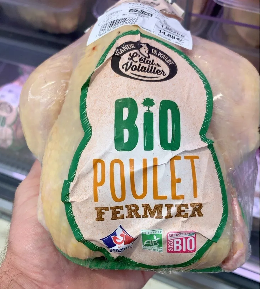 Poulet jaune bio