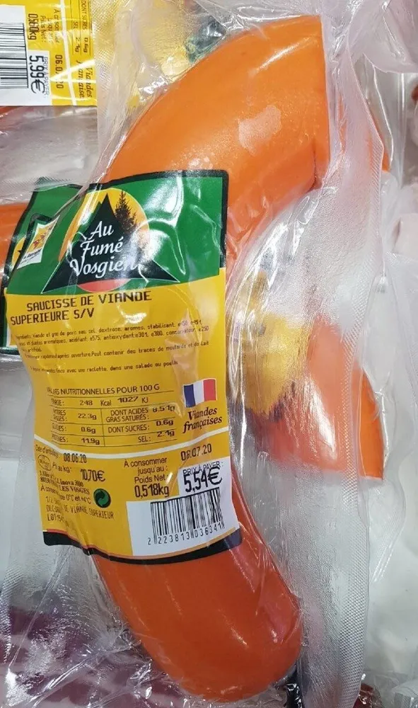 Saucisse de viande supérieure