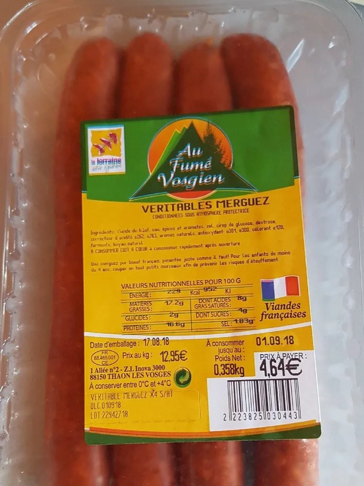 véritables merguez