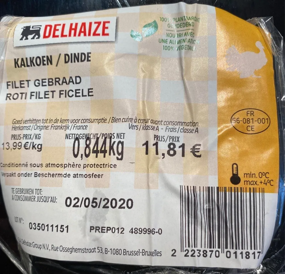 Roti dinde filet ficele