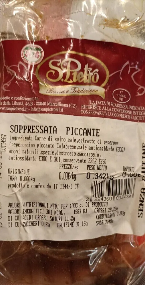 S. Pietro soppressata piccante