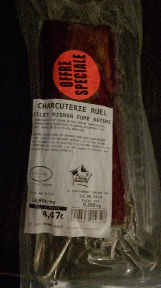 Filet mignon fumé nature