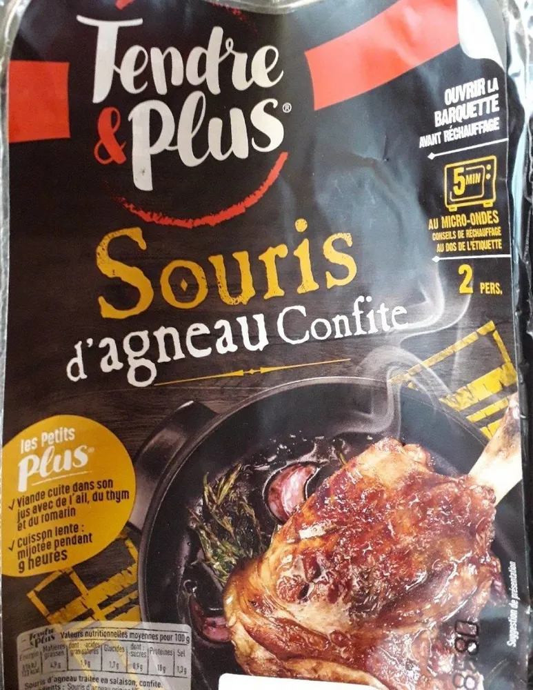souris d'agneau confite