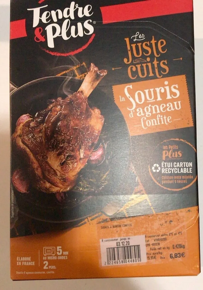 La souris d’agneau confite