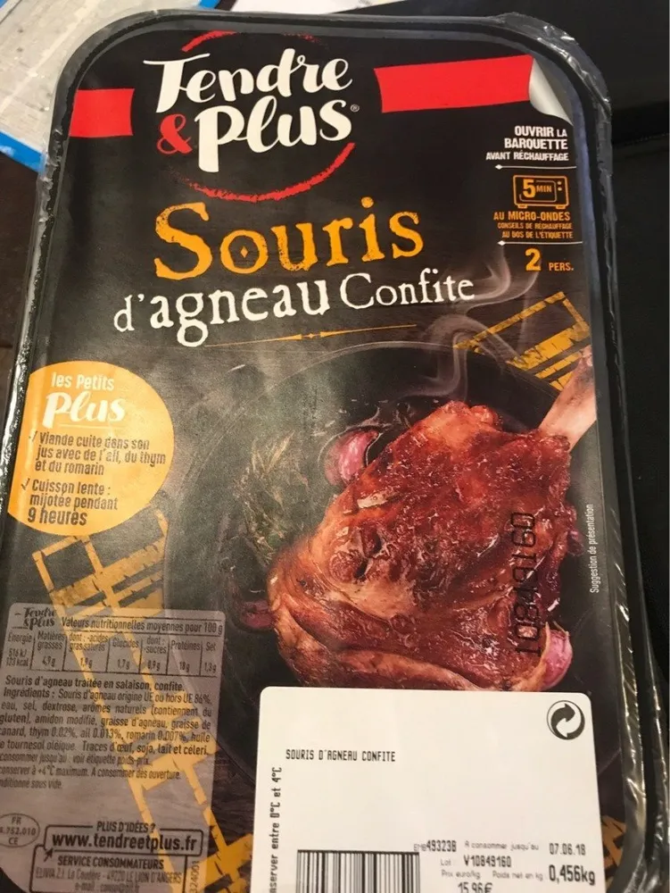 Souris d'agneau confite