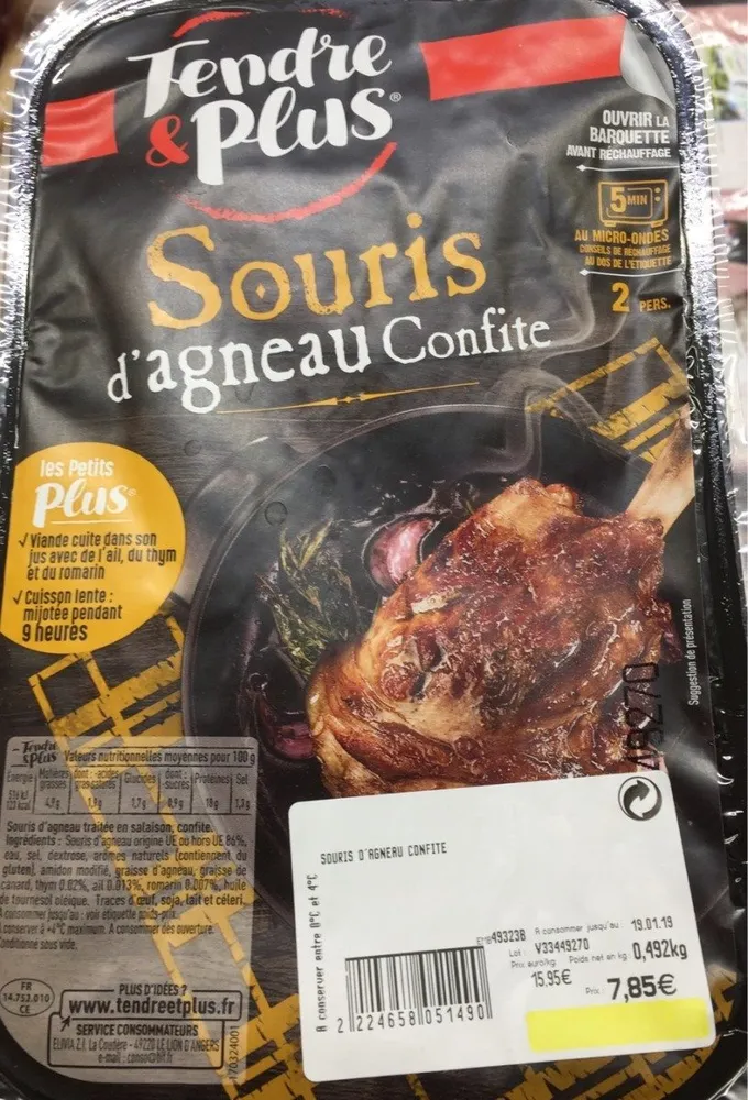 Souris agneau confite