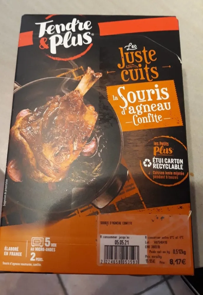 La souris d'agneau confite