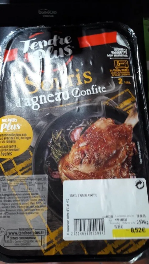 Souris d'agneau tendre et plus