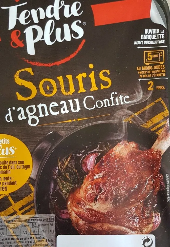 Souris d'agneau confite