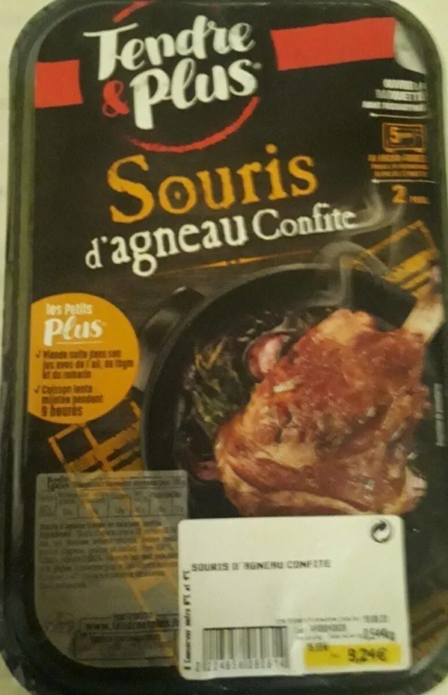 Souris d'agneau confite