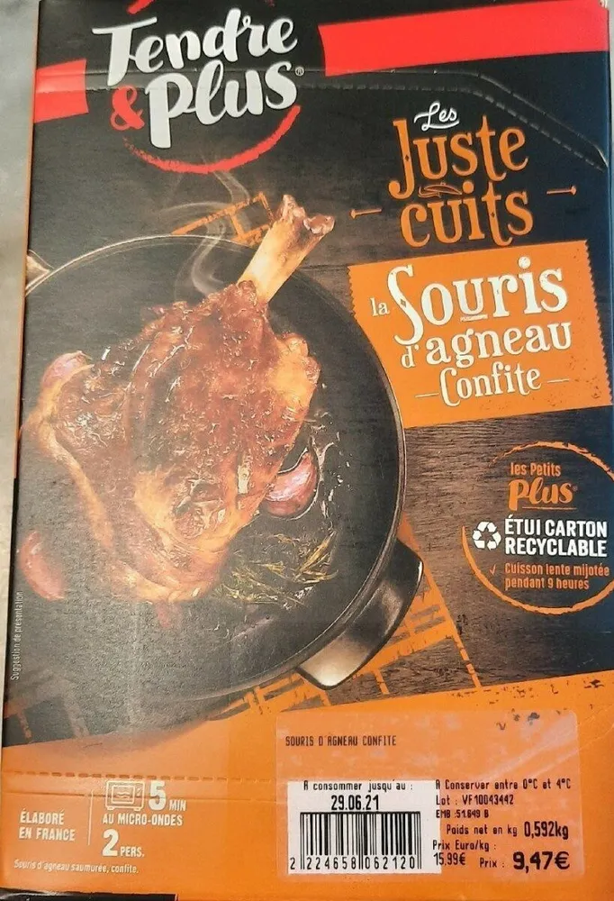 Souris d'agneau confite