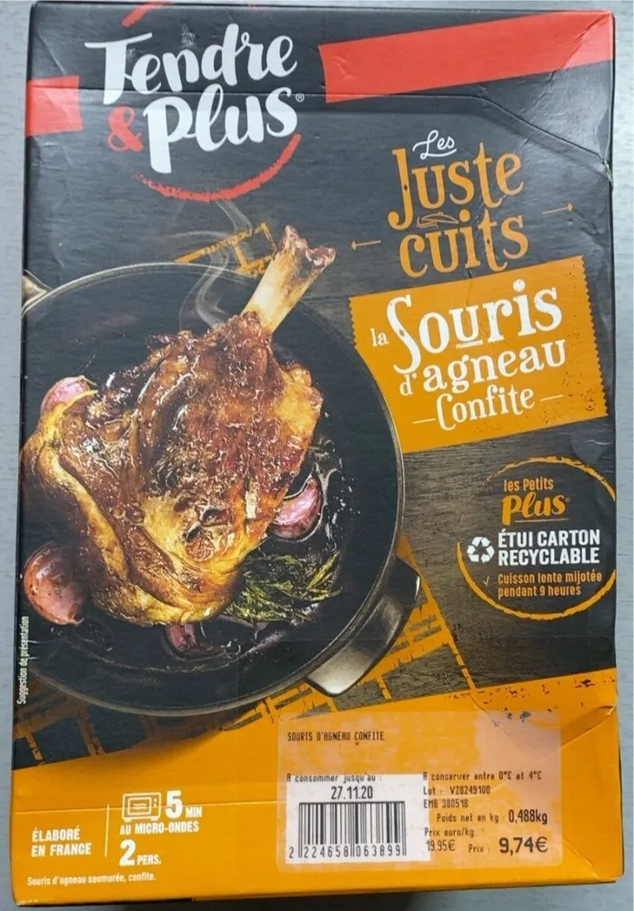 La souris d’agneau confite