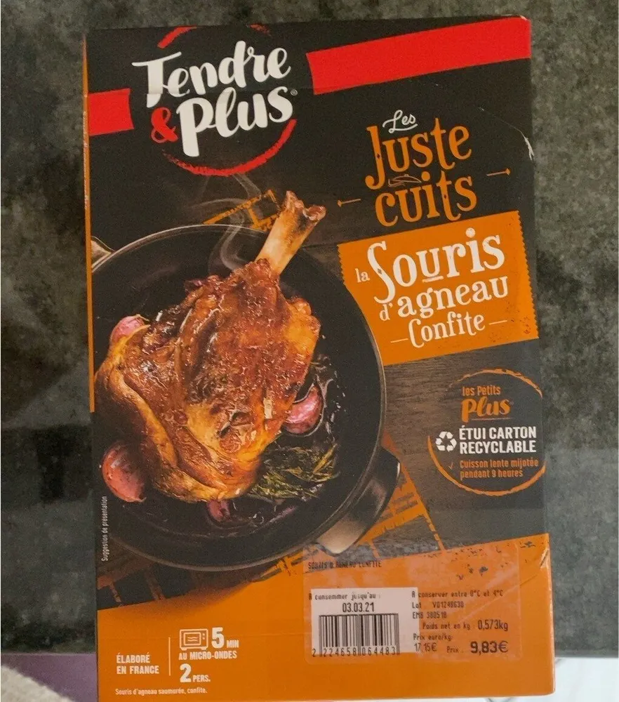 Souris d’agneau confite