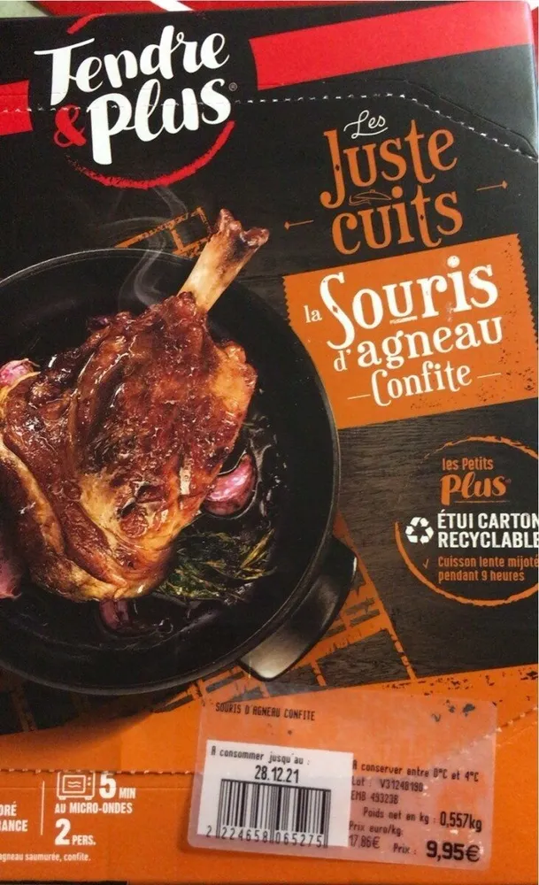 Souris d’agneau confite
