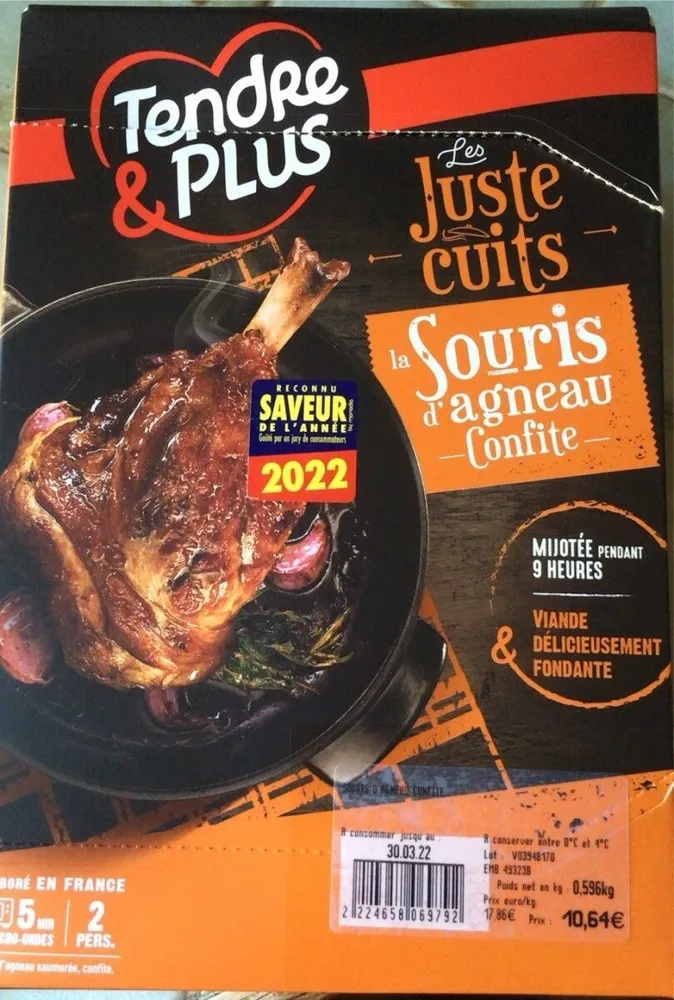 Souris d’agneau confite