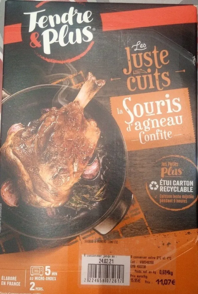 Souris d'agneau confite