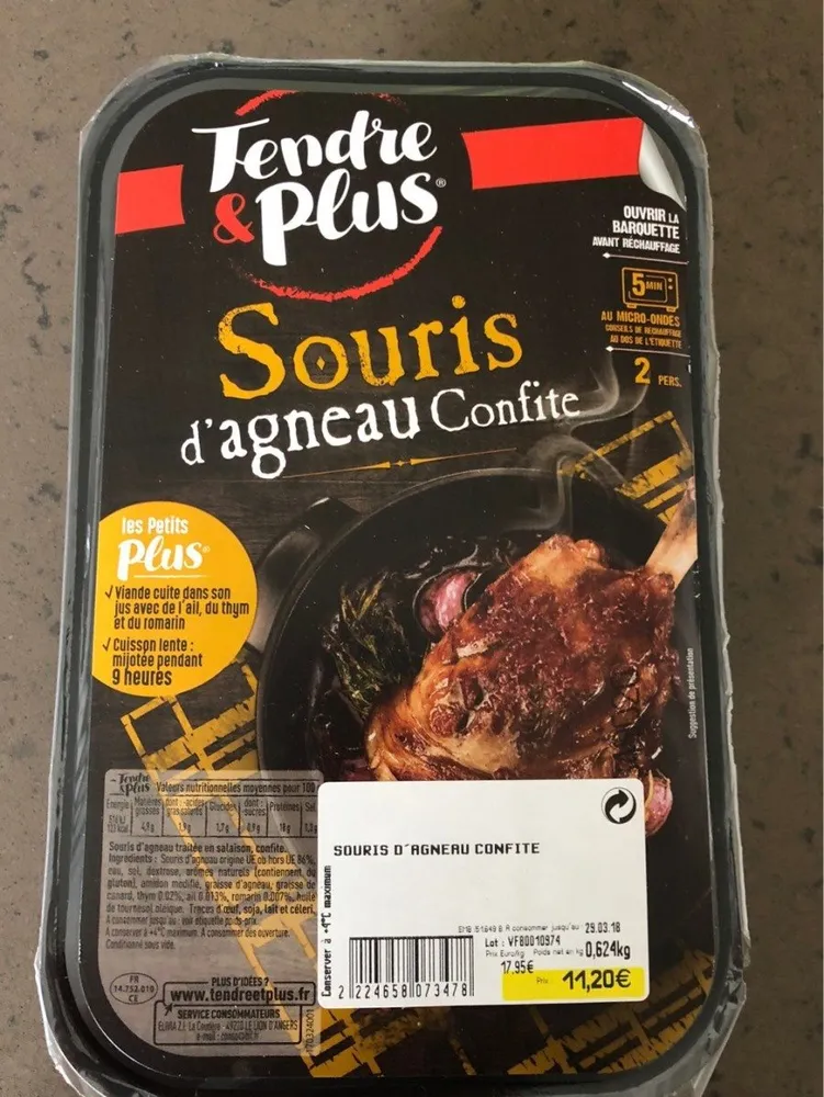Souris d’agneau confite