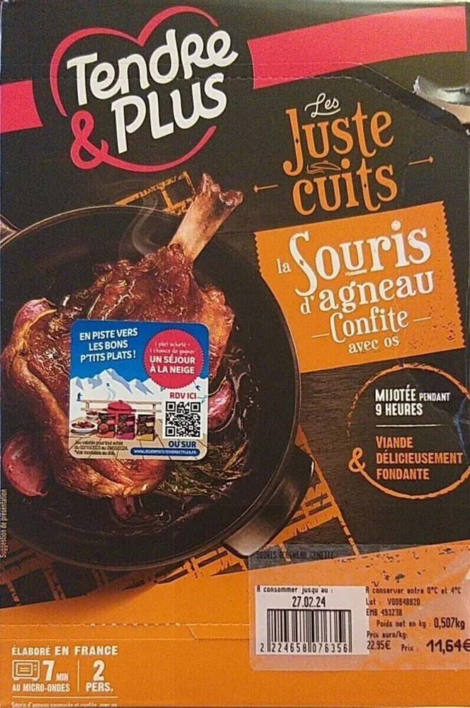 La souris d'agneau confite