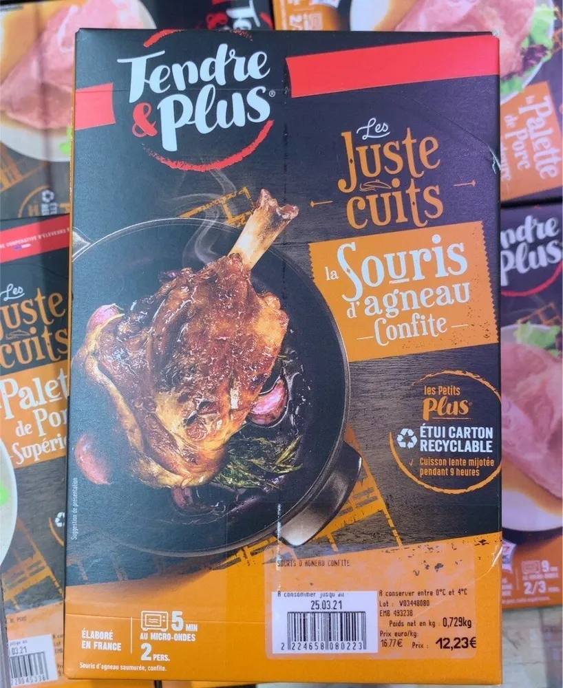 La souris d’agneau confite