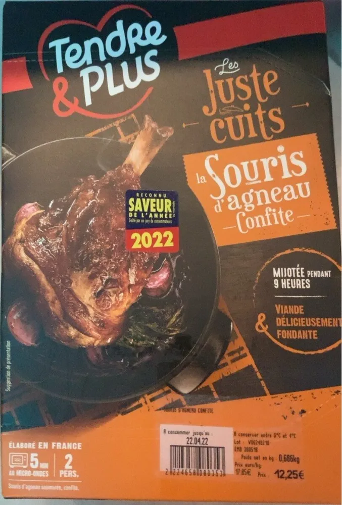 Souris d’agneau confite