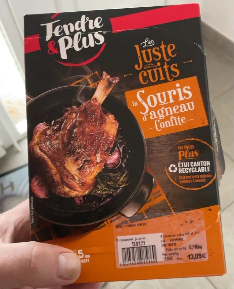 Souris d’agneau confite
