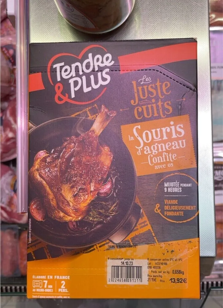 Les juste cuits, souris d’agneau confite
