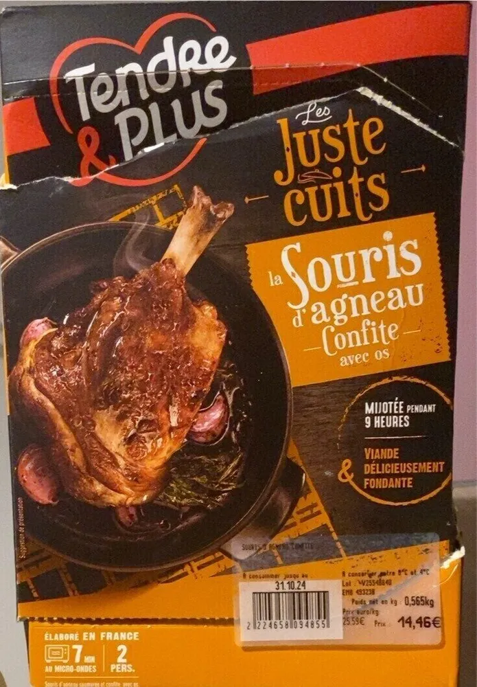 La souris d’agneau confite avec  os