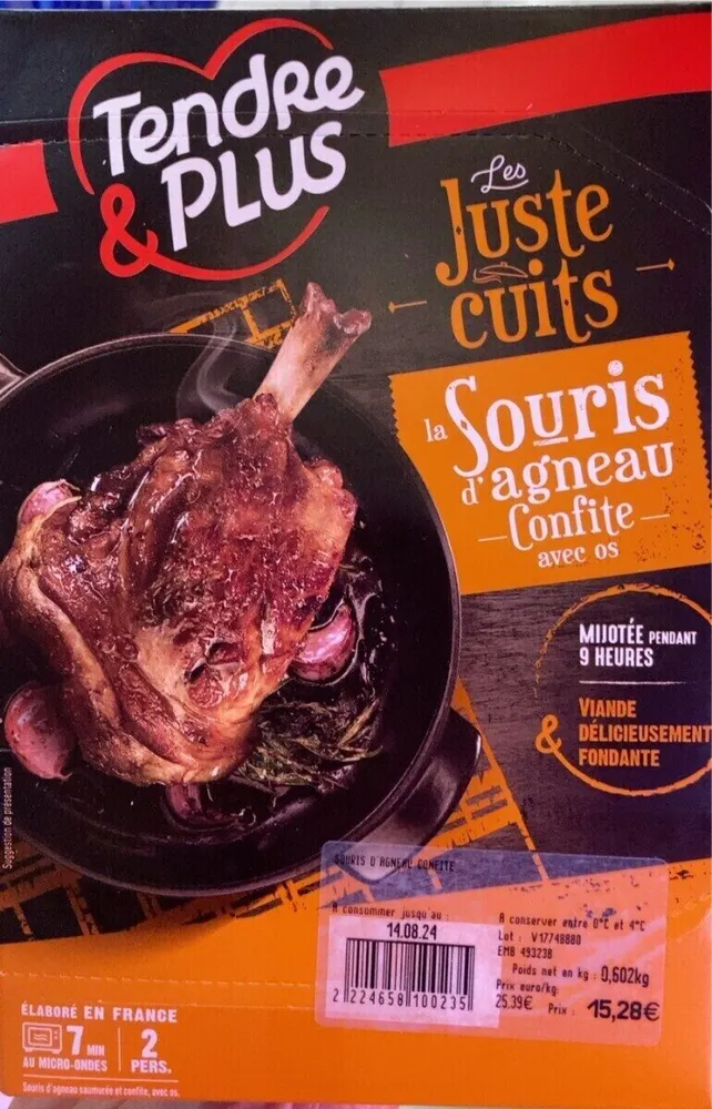 Souris d’agneau confite