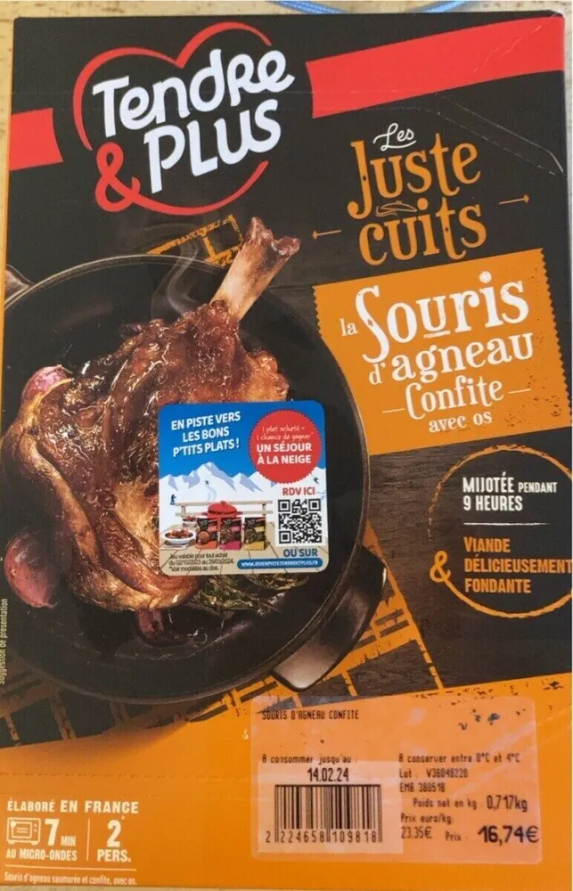La souris d’agneau confite