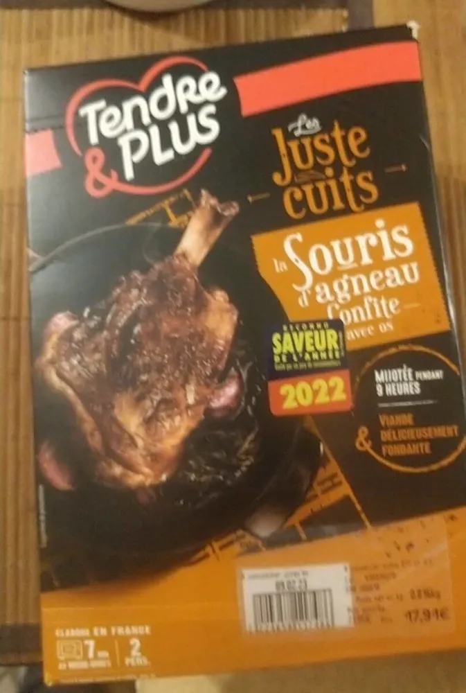 Souris d'agneau confite