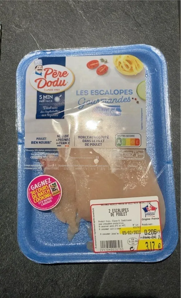 Les escalopes gourmandes
