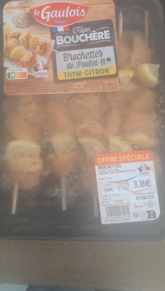 Brochettes de poulet